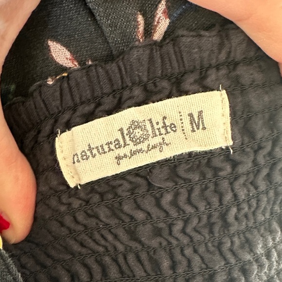 Natural Life Floral Maxi Dress - Black and Multicolor M - Picture 2 of 10